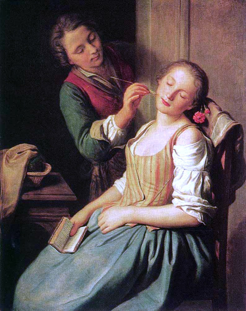  Pietro Antonio Rotari Sleeping Girl - Hand Painted Oil Painting