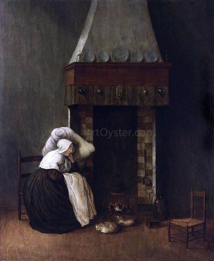  Jacobus Vrel Sleeping Woman (The Convalescent) - Hand Painted Oil Painting