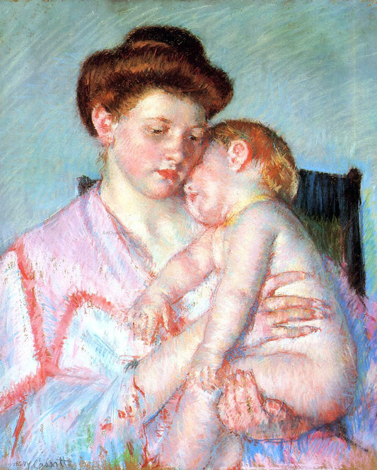  Mary Cassatt A Sleepy Baby - Hand Painted Oil Painting