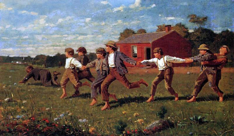 Winslow Homer Snap the Whip - Hand Painted Oil Painting