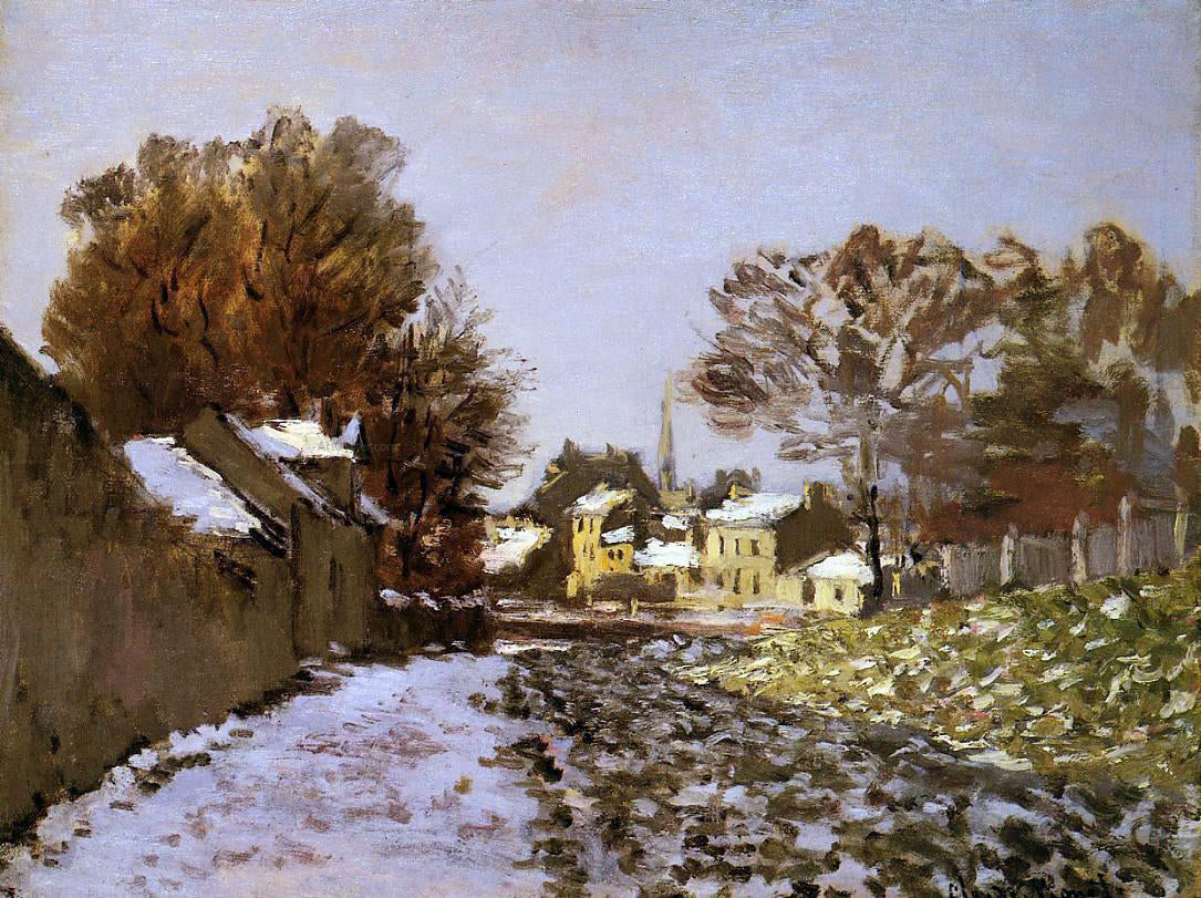  Claude Oscar Monet Snow at Argenteuil - Hand Painted Oil Painting