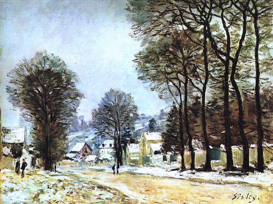  Alfred Sisley Snow at Louveciennes - Hand Painted Oil Painting