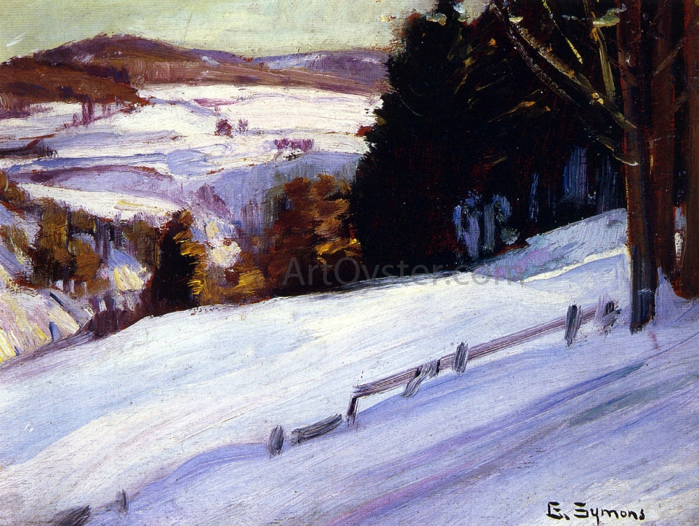  George Gardner Symons Snow Scene - Hand Painted Oil Painting