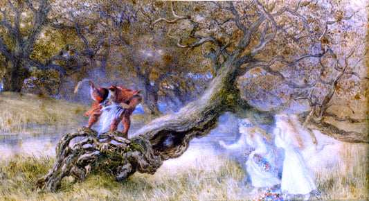  Richard Doyle Snow White and Rose Red - Hand Painted Oil Painting