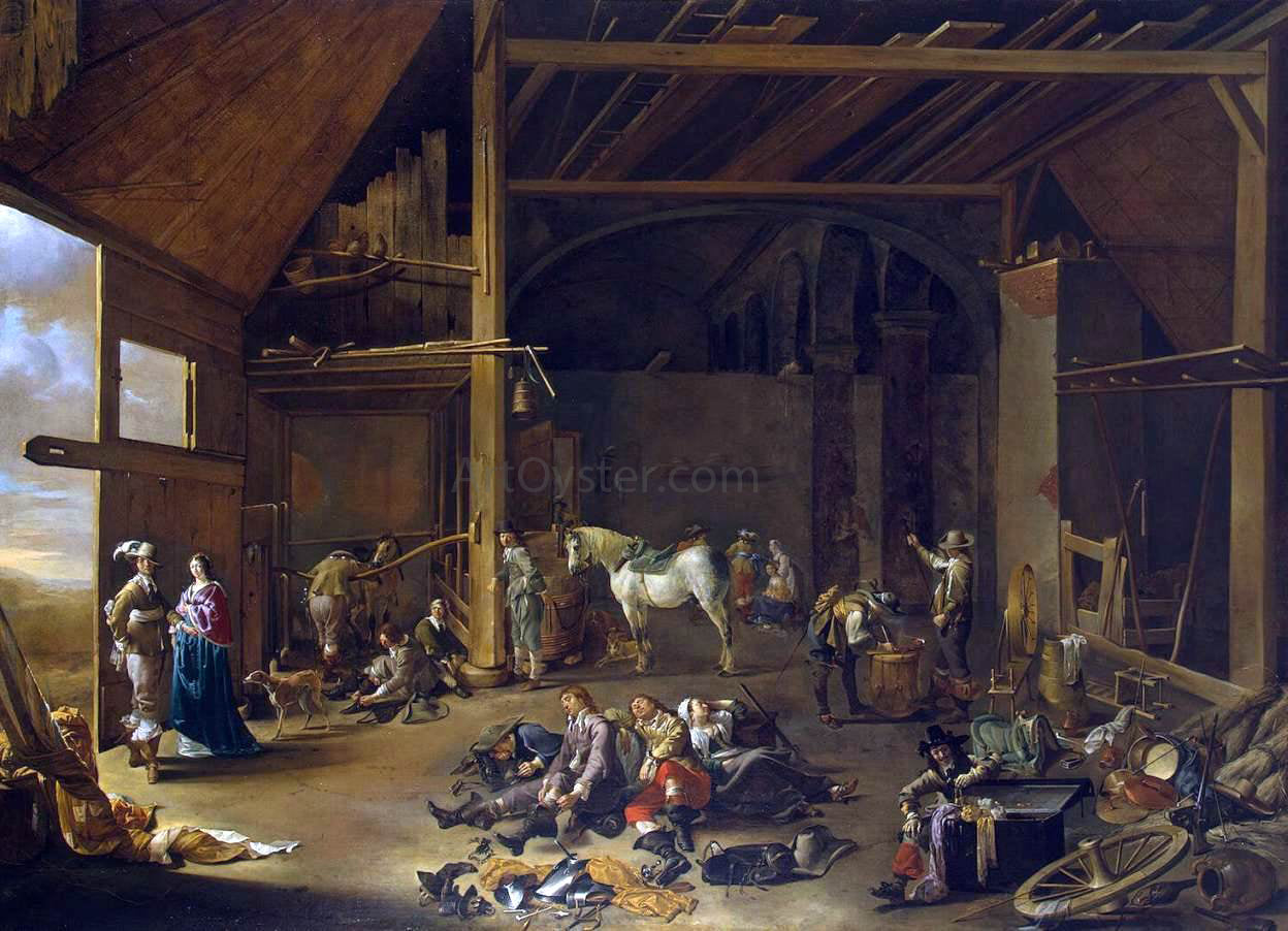  Jacob Duck Soldier's Rest - Hand Painted Oil Painting