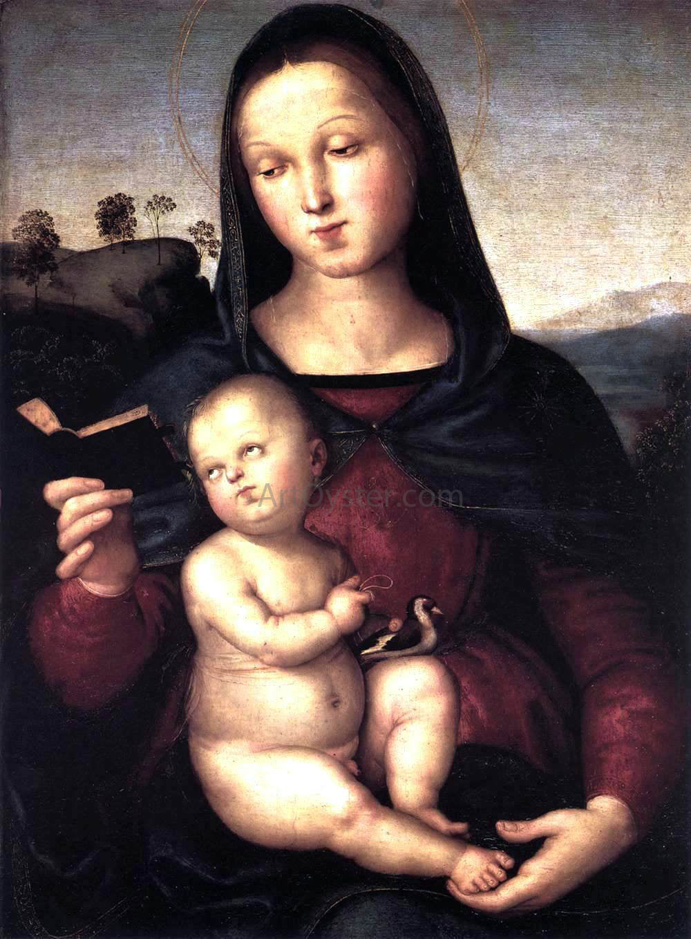  Raphael Solly Madonna - Hand Painted Oil Painting