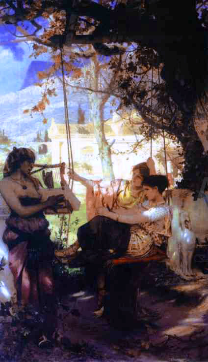  Henryk Hector Siemiradzki Song of a Slave-Girl - Hand Painted Oil Painting