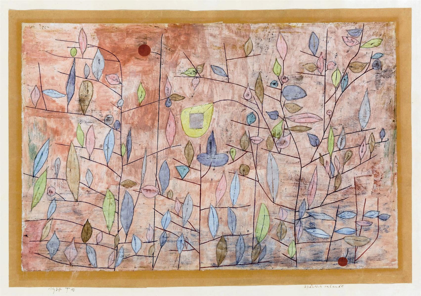  Paul Klee Sparse Foliage - Hand Painted Oil Painting
