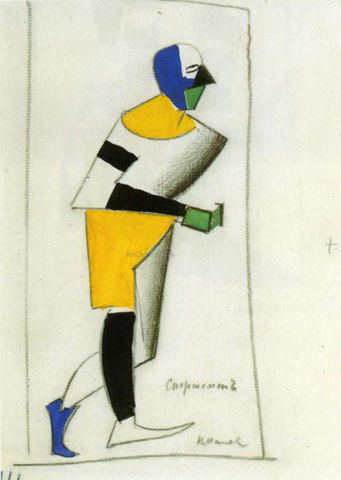  Kazimir Malevich Sportsman - Hand Painted Oil Painting