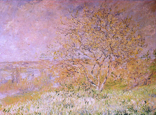  Claude Oscar Monet Spring - Hand Painted Oil Painting