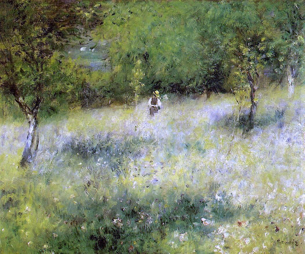  Pierre Auguste Renoir Spring at Catou - Hand Painted Oil Painting
