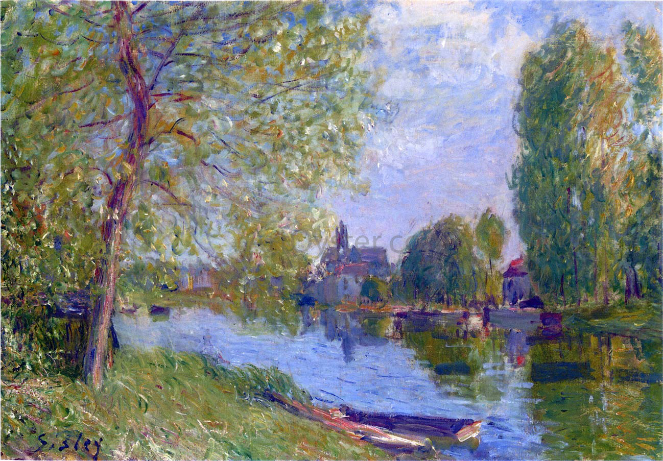  Alfred Sisley Spring at Moret on the Loing River - Hand Painted Oil Painting