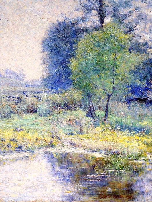  John Ottis Adams Spring Landscape - Hand Painted Oil Painting