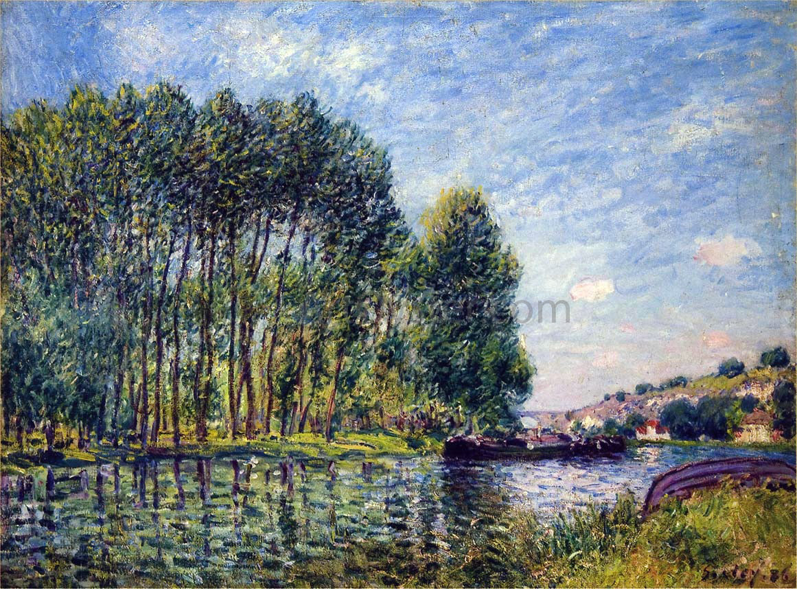  Alfred Sisley Spring on the Loing River - Hand Painted Oil Painting