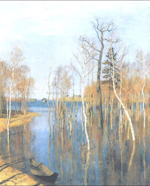  Isaac Ilich Levitan Springtime, High Water - Hand Painted Oil Painting