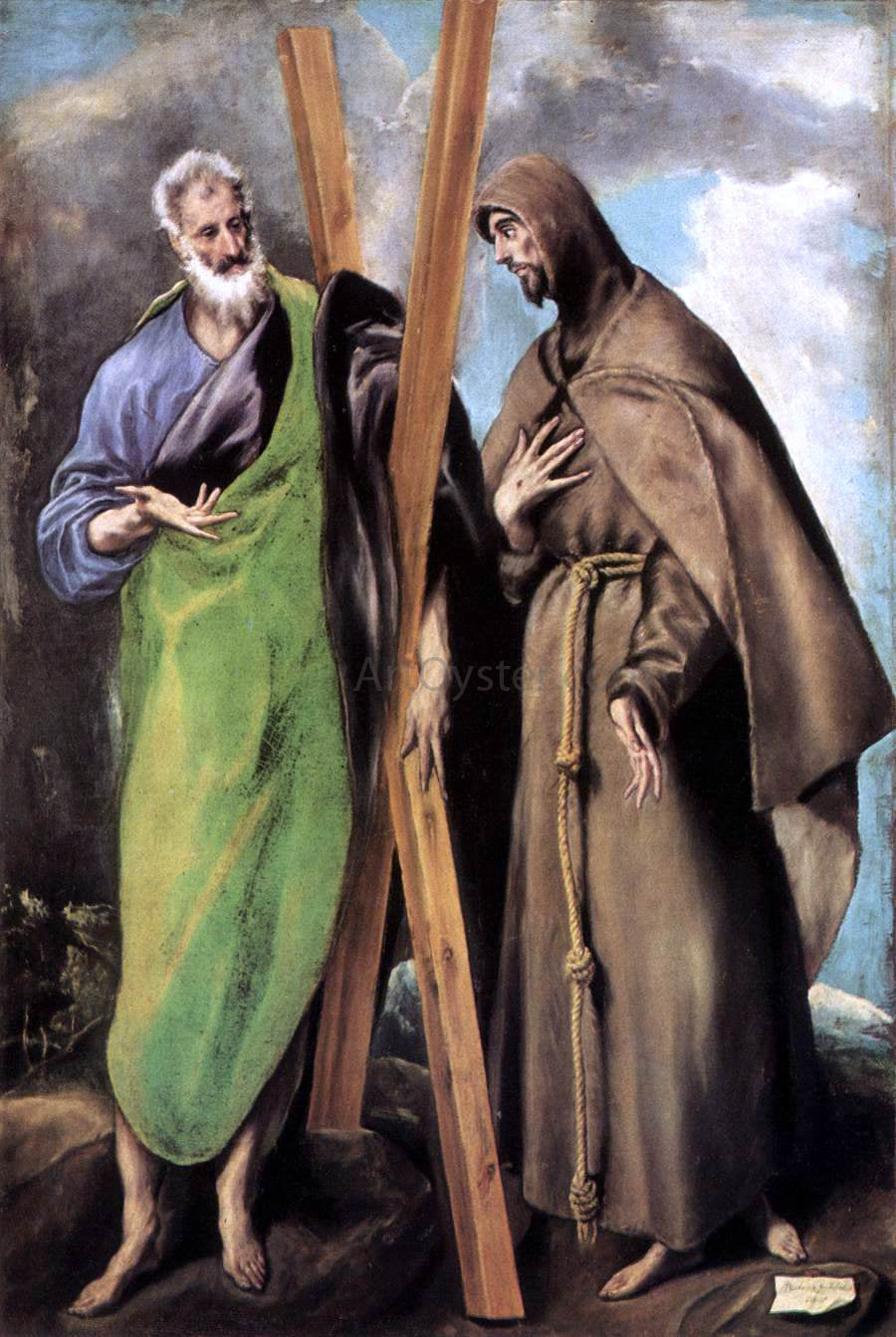  El Greco St Andrew and St Francis - Hand Painted Oil Painting