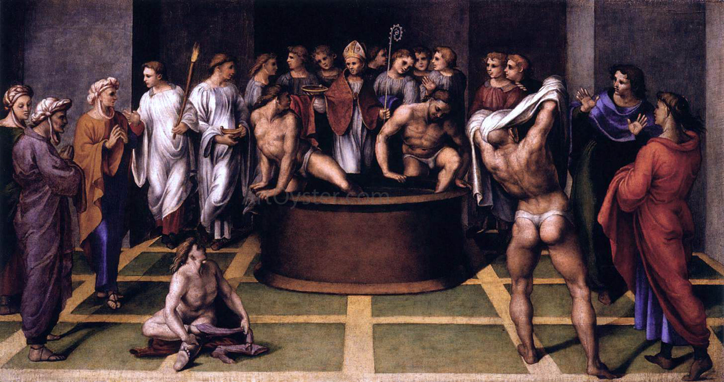  Girolamo Genga St Augustine Baptizes the Cathechumens - Hand Painted Oil Painting