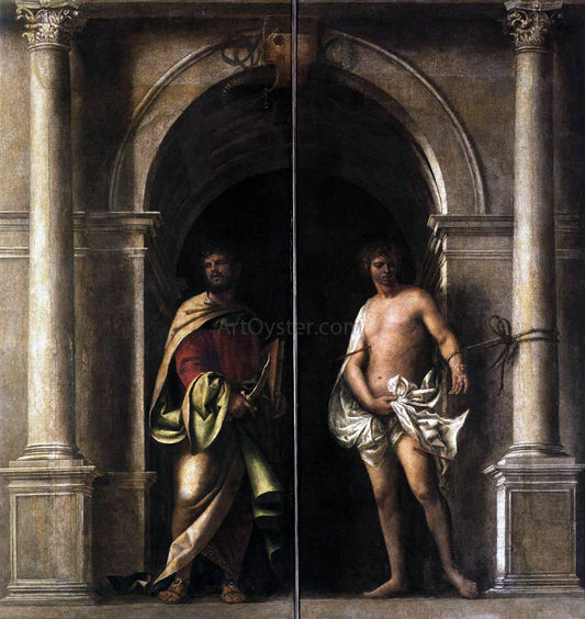  Sebastiano Del Piombo St Bartholomew and St Sebastian - Hand Painted Oil Painting