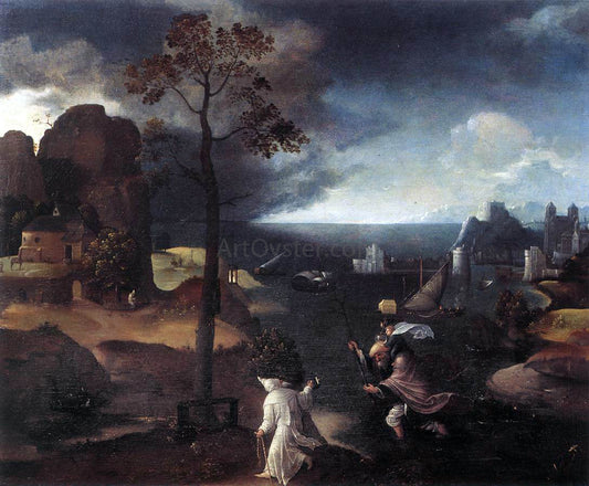  Joachim Patenier St Christopher Bearing the Christ Child - Hand Painted Oil Painting