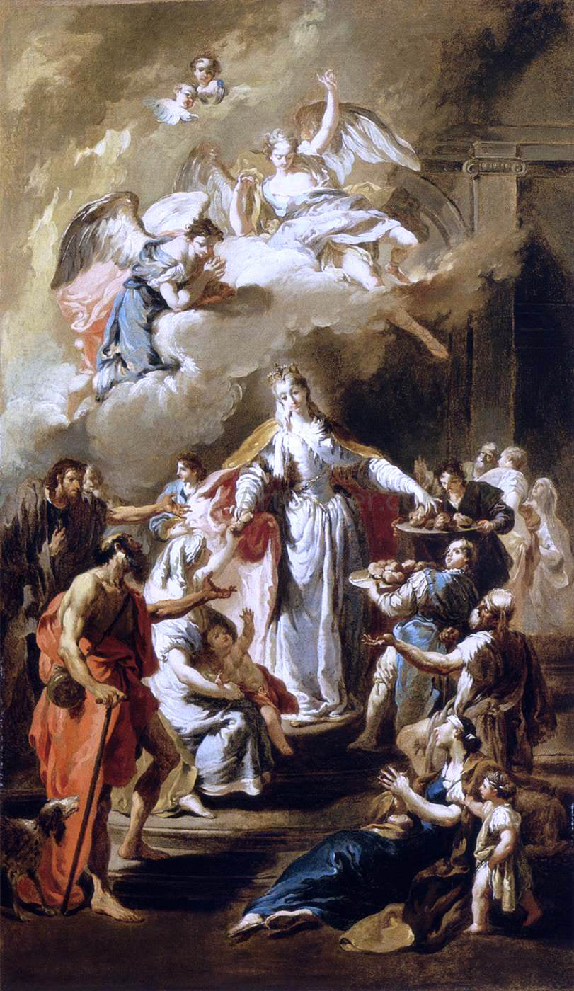 Giambattista Pittoni St Elizabeth Distributing Alms - Hand Painted Oil Painting