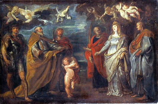  Peter Paul Rubens St George with Martyrs Maurus, Papianus, Domitilla, Nerus and Achilleus - Hand Painted Oil Painting