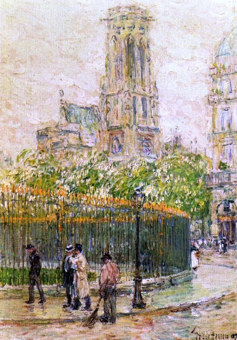  Frederick Childe Hassam St. Germain l'Auxerrois - Hand Painted Oil Painting