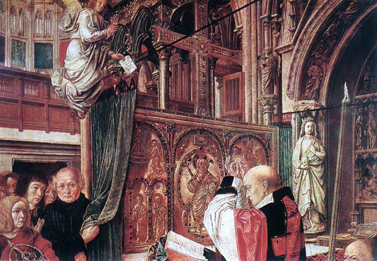  Master Saint Gilles St Gilles' Mass (detail) - Hand Painted Oil Painting