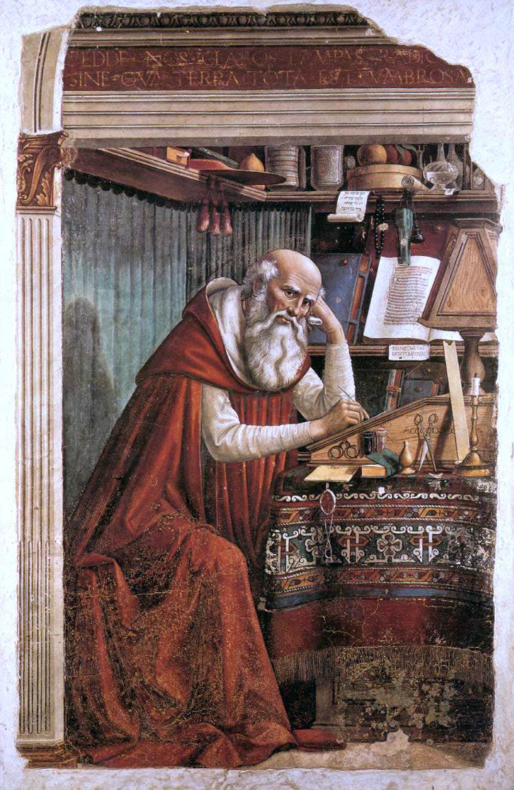  Domenico Ghirlandaio St Jerome in his Study - Hand Painted Oil Painting