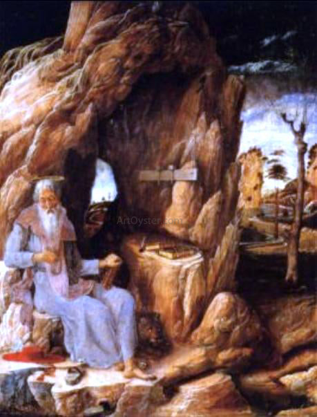  Andrea Mantegna St. Jerome in the Wilderness - Hand Painted Oil Painting