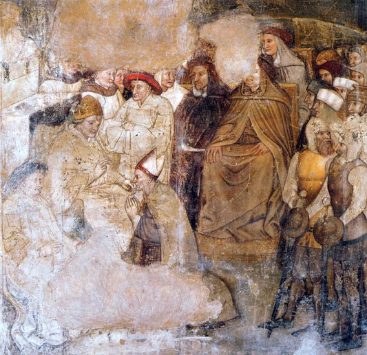  Serafino Serafini St Louis of Toulouse Ordained Bishop by Pope Boniface VIII - Hand Painted Oil Painting