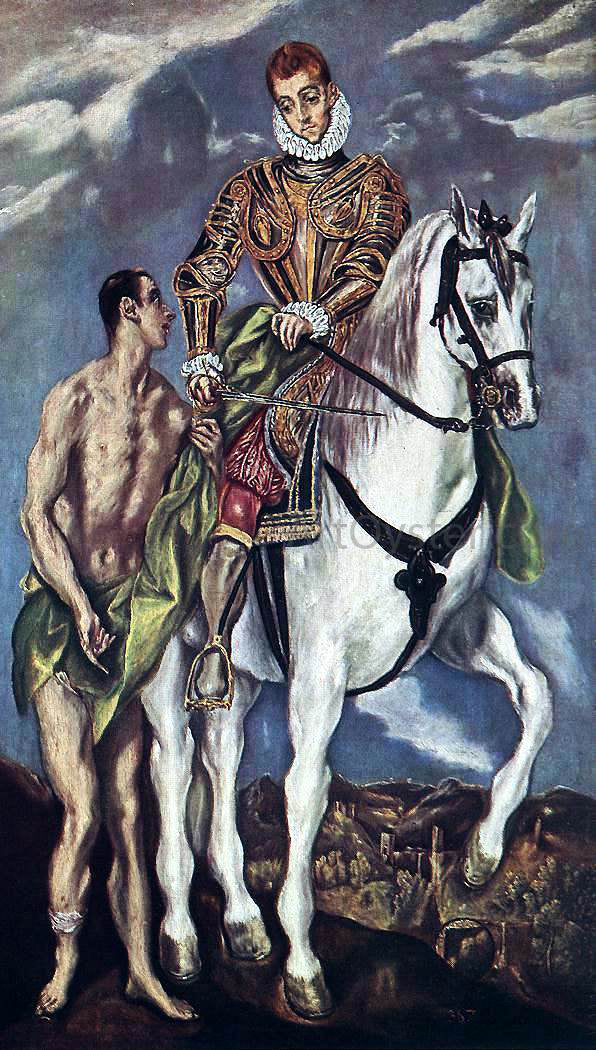  El Greco St Martin and the Beggar - Hand Painted Oil Painting