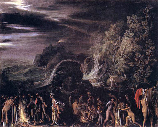  Adam Elsheimer St Paul at Malta - Hand Painted Oil Painting