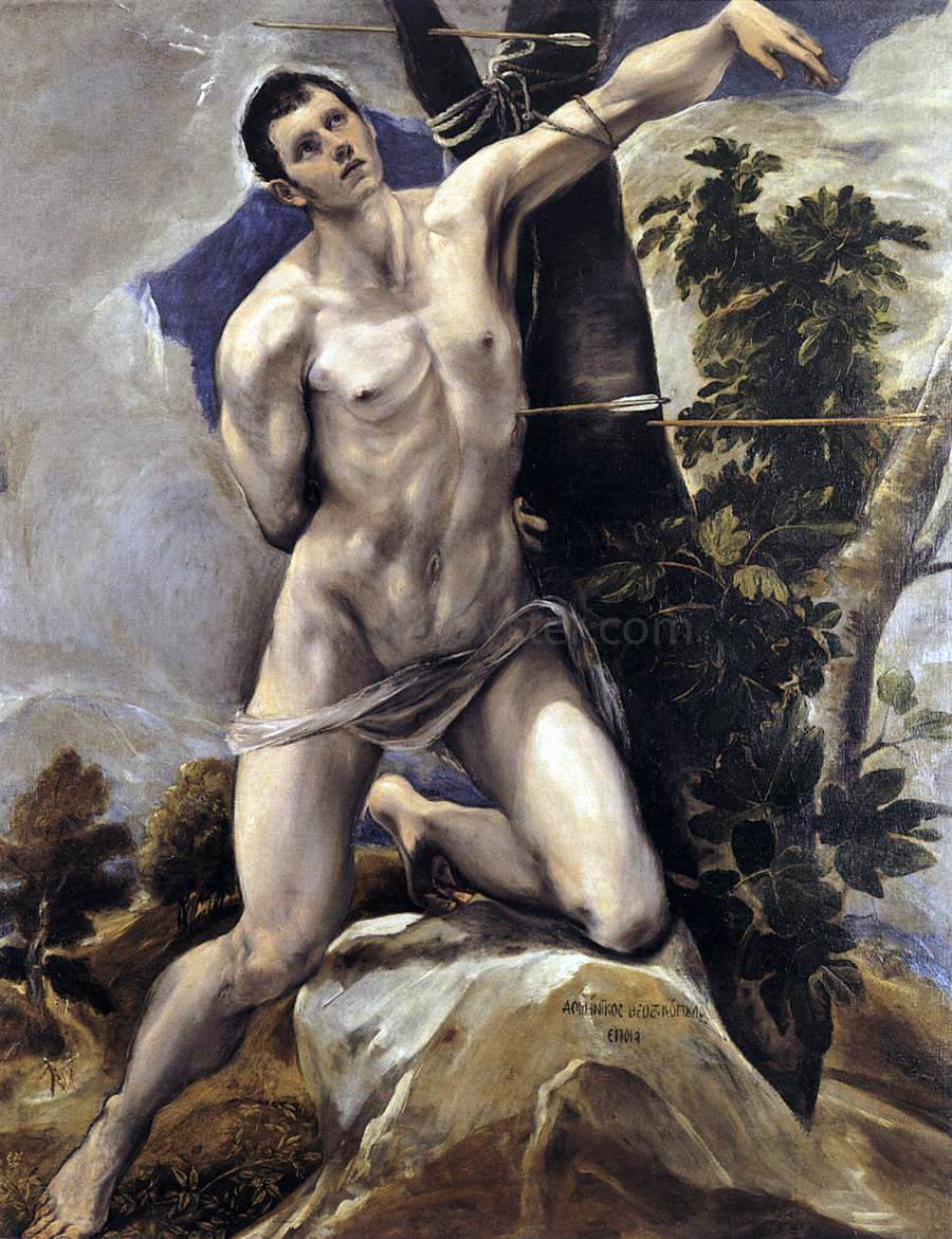  El Greco St Sebastian - Hand Painted Oil Painting