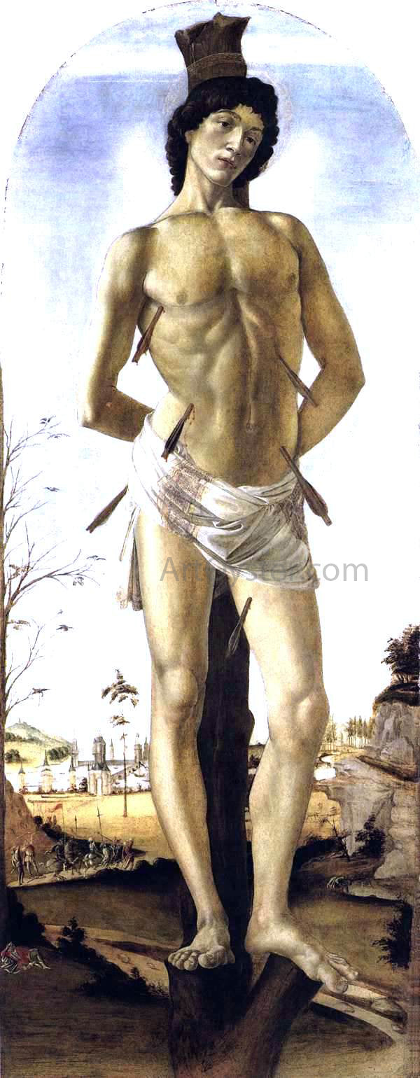  Sandro Botticelli St Sebastian - Hand Painted Oil Painting