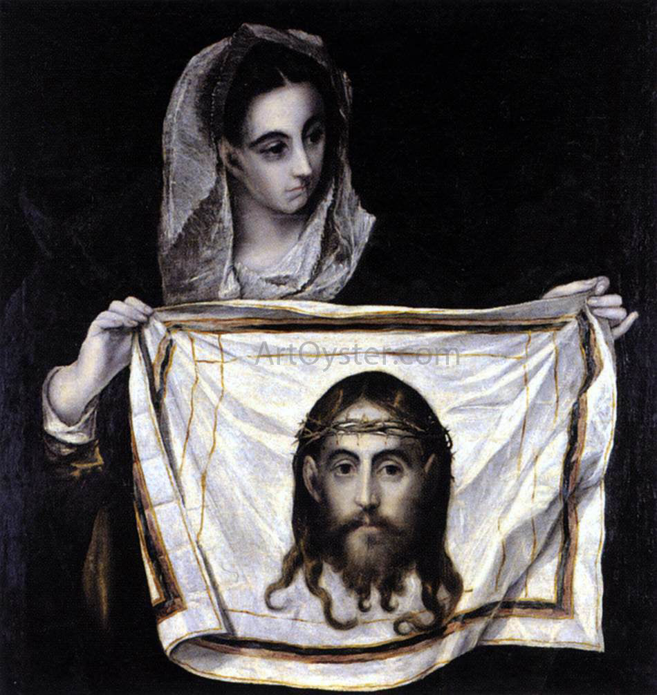  El Greco St Veronica Holding the Veil - Hand Painted Oil Painting