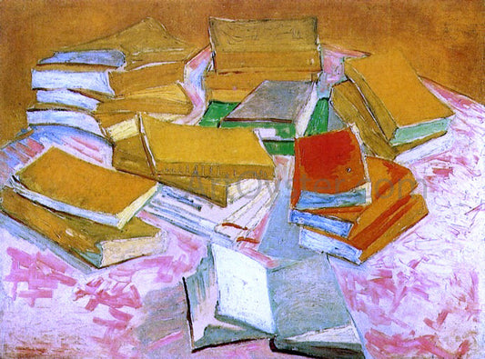  Vincent Van Gogh Still Life: French Novels - Hand Painted Oil Painting