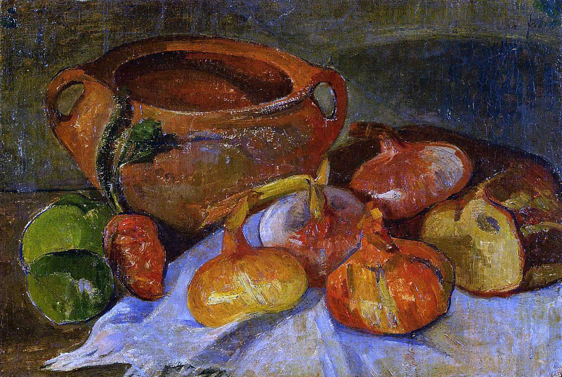  Jacob De Haan Still Life: Pit, Onions, Bread and Green Apples - Hand Painted Oil Painting