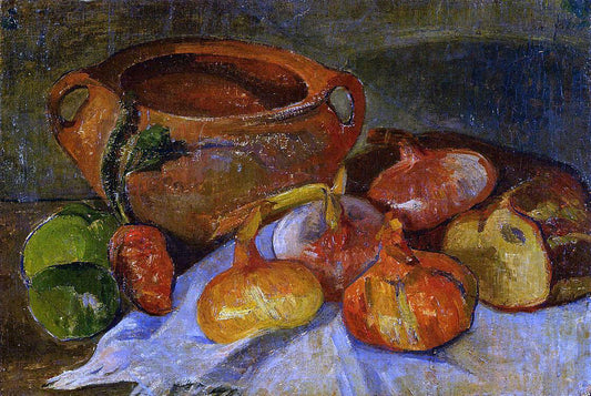  Jacob De Haan Still Life: Pit, Onions, Bread and Green Apples - Hand Painted Oil Painting