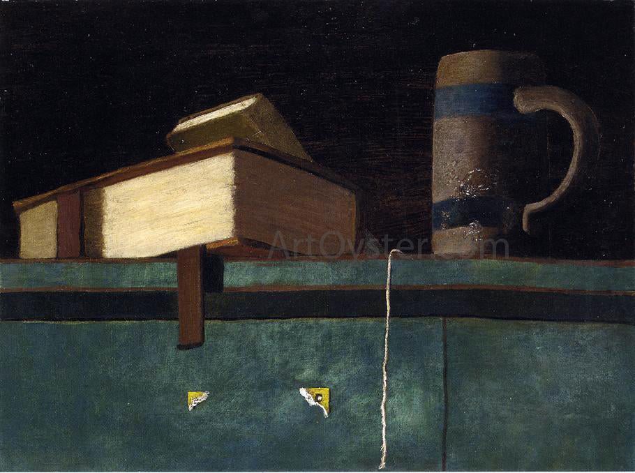  John Frederick Peto Still Life with Books and Mug - Hand Painted Oil Painting