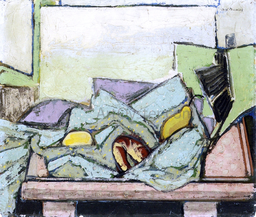  Alfred Henry Maurer Still Life with Green Cloth - Hand Painted Oil Painting