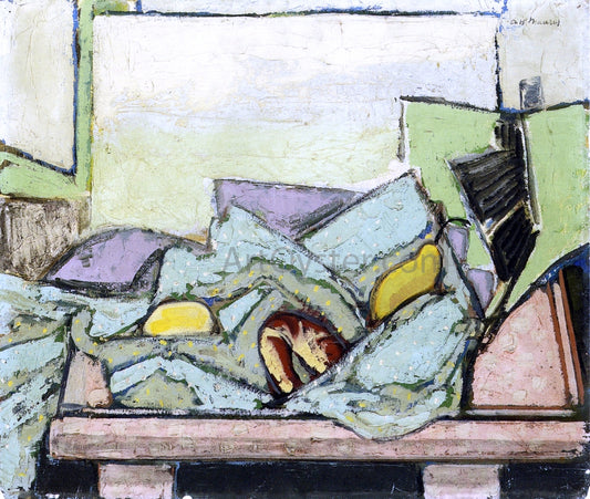  Alfred Henry Maurer Still Life with Green Cloth - Hand Painted Oil Painting