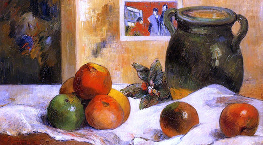 Paul Gauguin Still Life with Japanese Print - Hand Painted Oil Painting