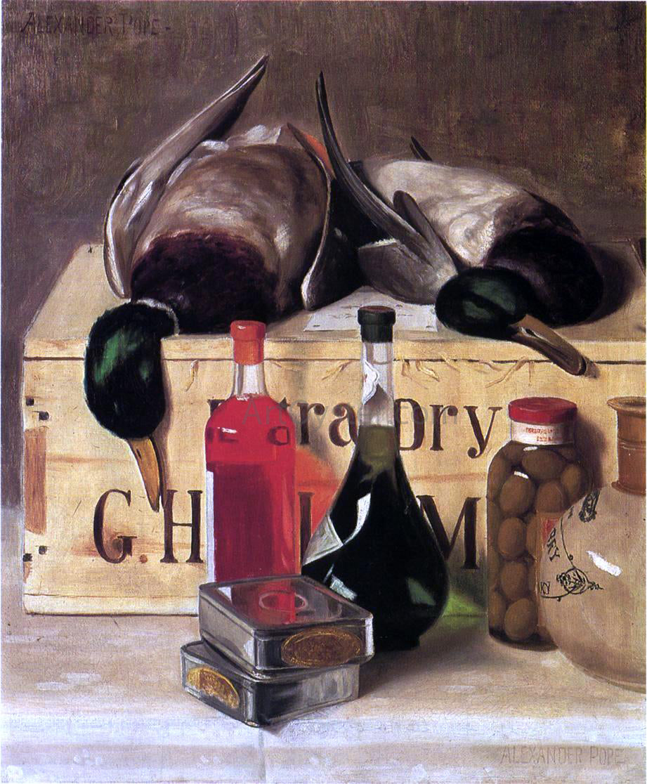  Alexander Pope Still Life with Mallards - Hand Painted Oil Painting