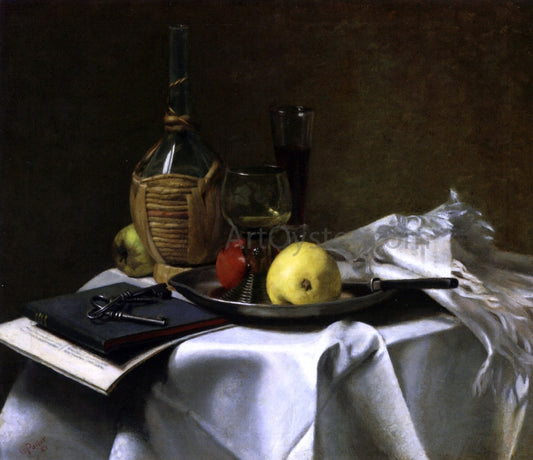  Charles Ethan Porter Still Life with Pears and Cask - Hand Painted Oil Painting