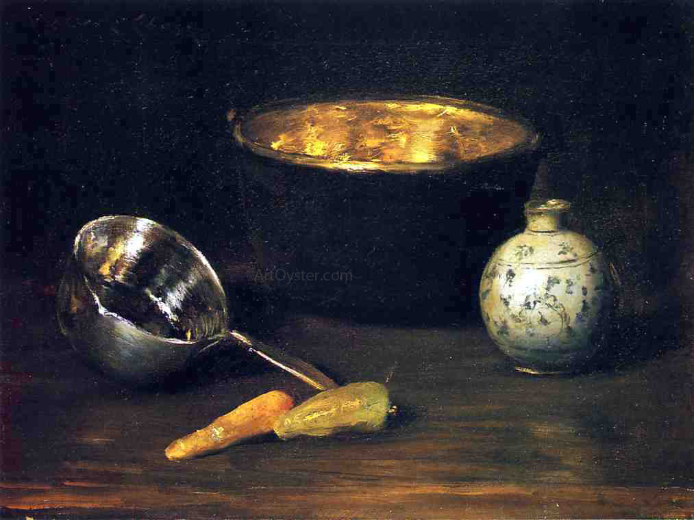  William Merritt Chase Still Life with Pepper and Carrot - Hand Painted Oil Painting