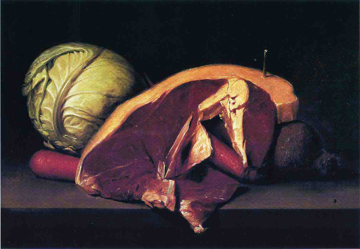  Raphaelle Peale Still Life with Steak - Hand Painted Oil Painting