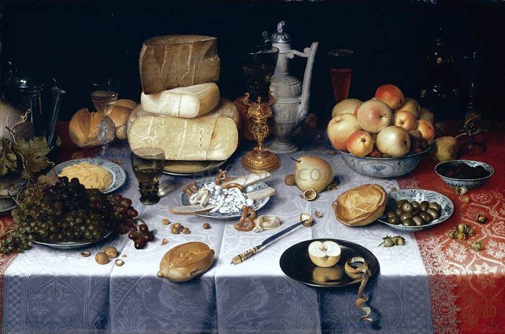  Floris Claesz Van Dijck Still-Life - Hand Painted Oil Painting