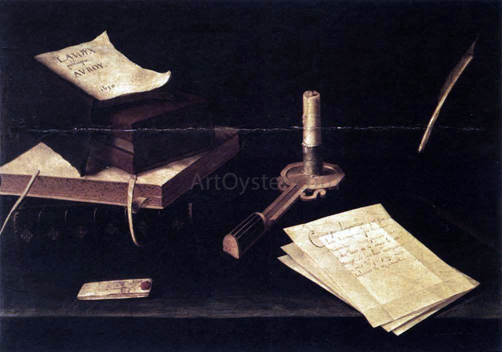  Lubin Baugin Still-Life with Candle - Hand Painted Oil Painting