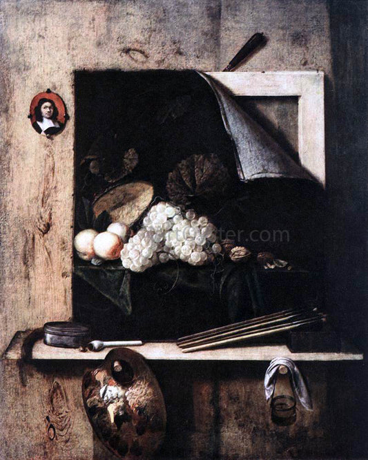  Cornelius Gijsbrechts Still-Life with Self-Portrait - Hand Painted Oil Painting