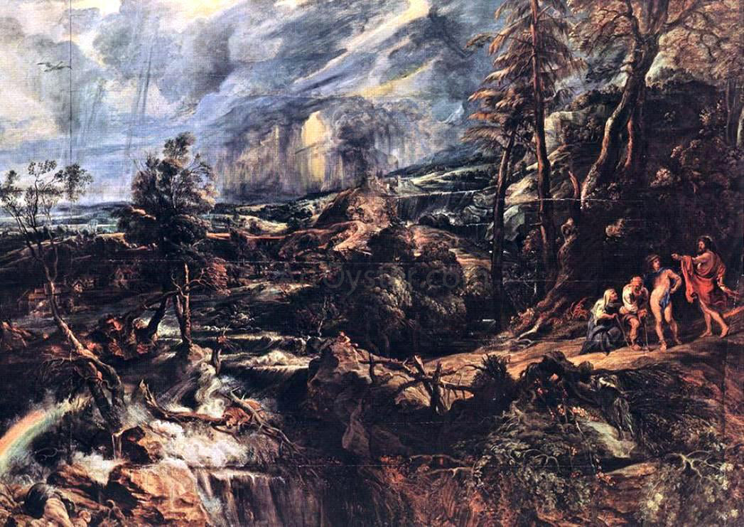  Peter Paul Rubens Stormy Landscape - Hand Painted Oil Painting